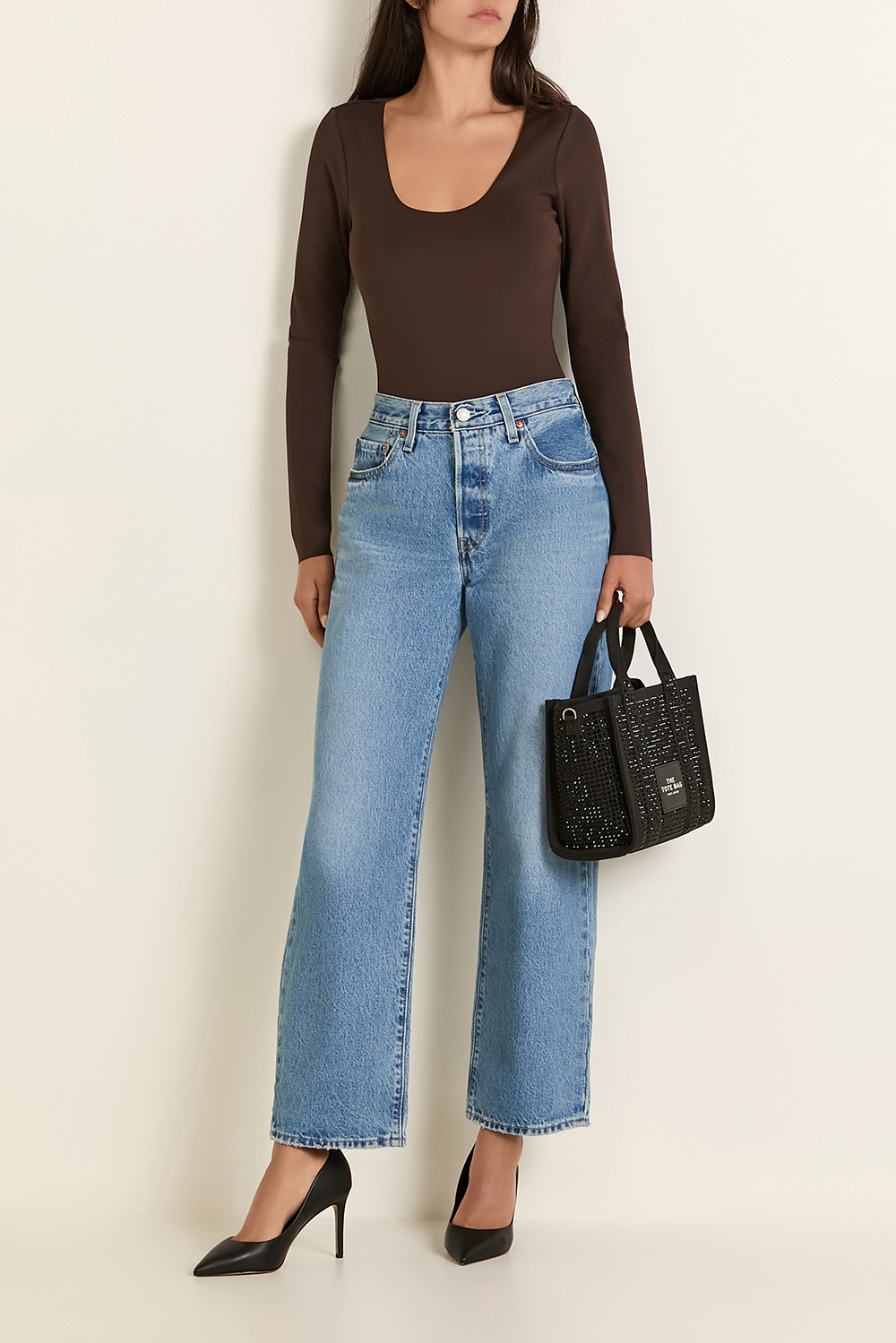 מכנסי ג'ינס 501 90 בגזרה ישרה רחבה